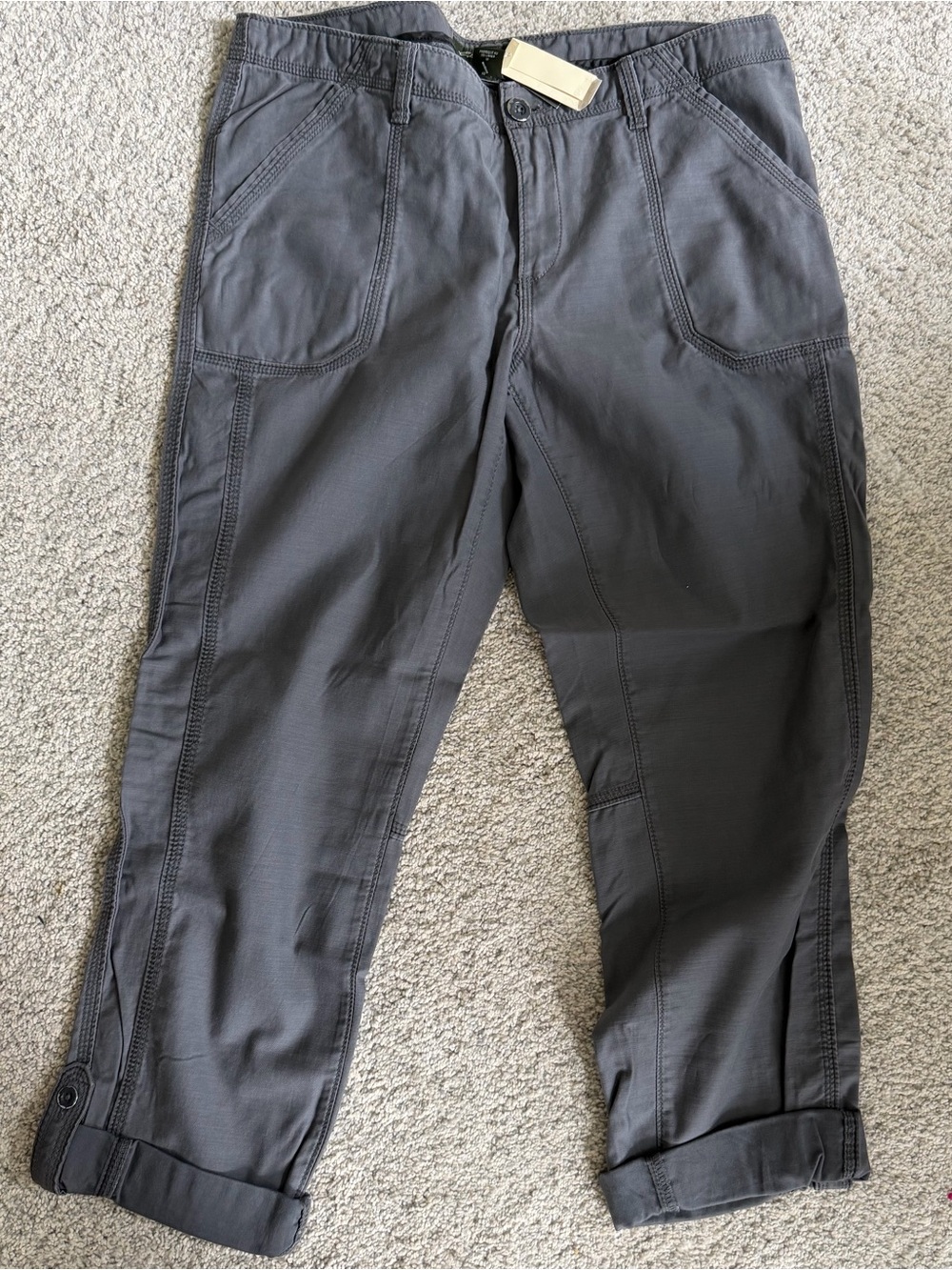 Eddie Bauer Straight-Leg Pants in Dark Gray
